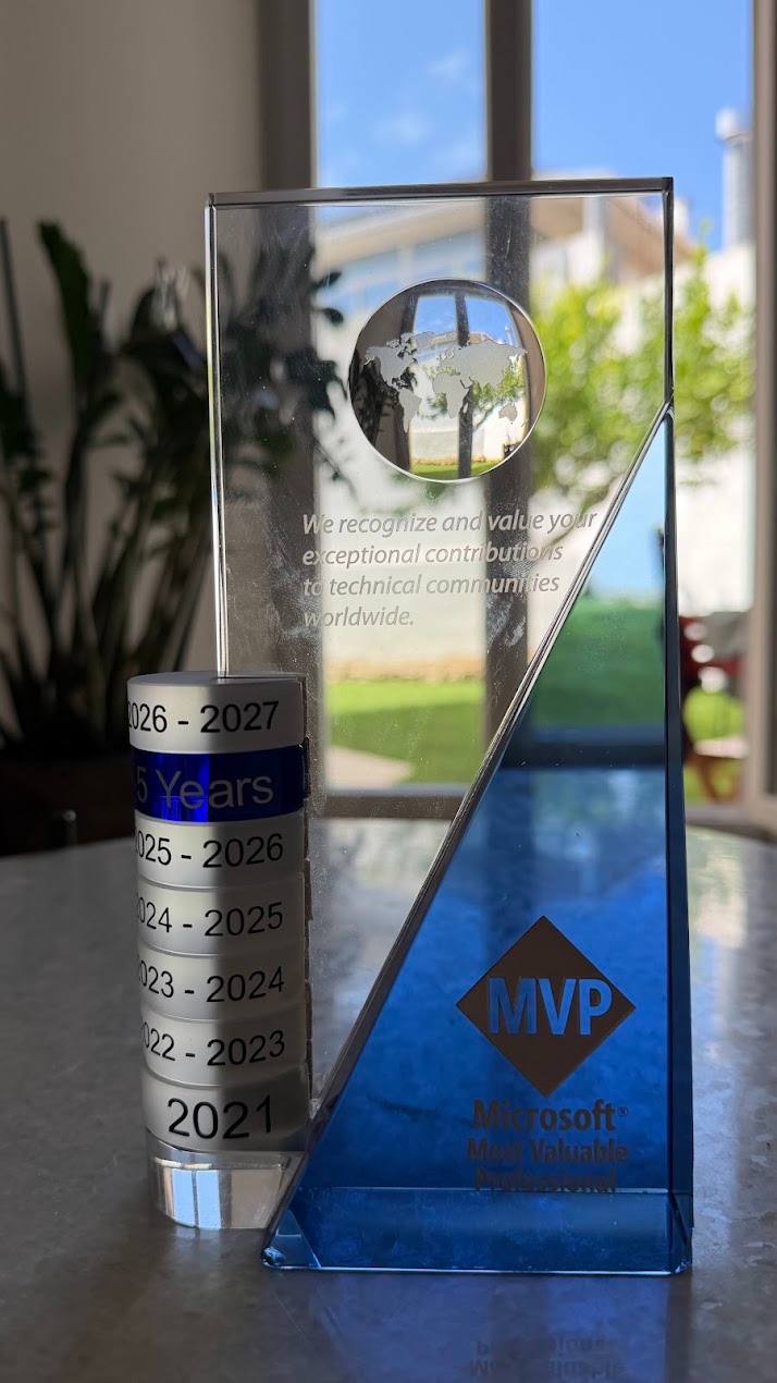 Troféu Microsoft MVP de Maria Braga