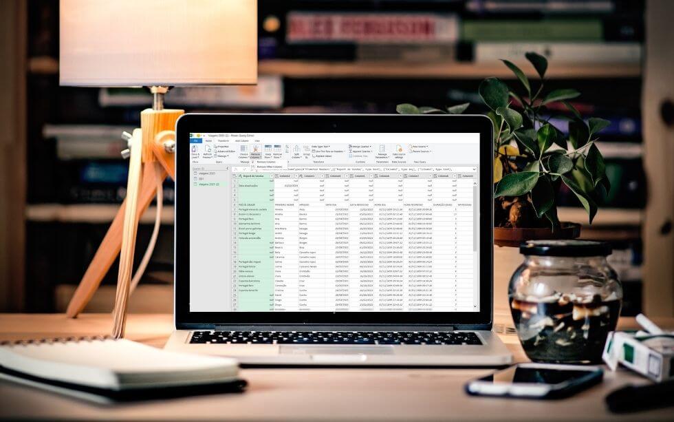 Eliminar linhas e colunas no Power Query
